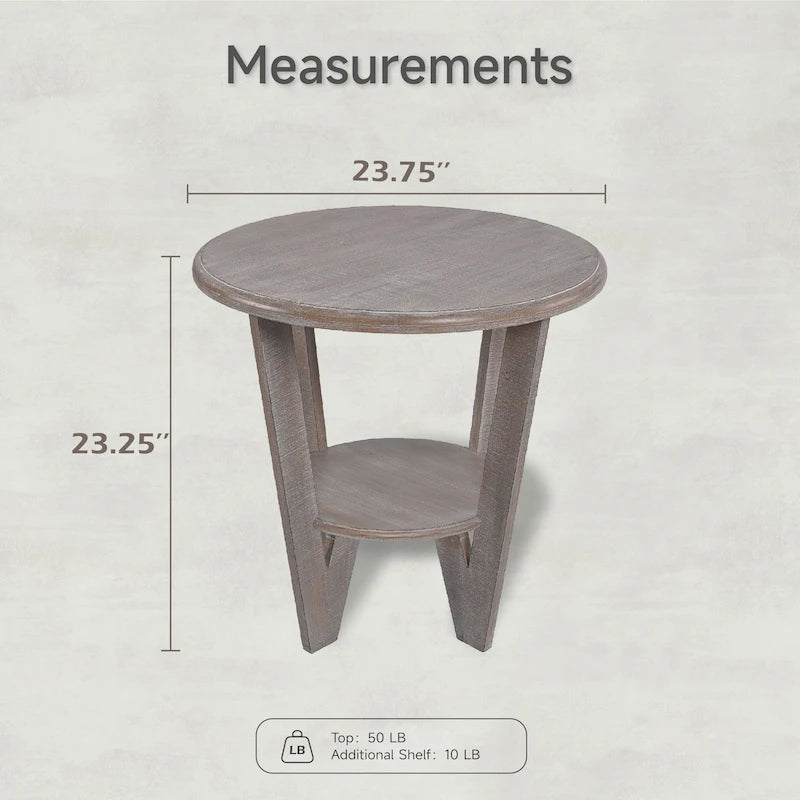 COZAYH Tavolino da Salotto Rustico con Scaffale Contenitore