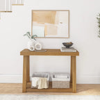 Plank and Beam Tavolo Consolle Classico con Mensola - 46
