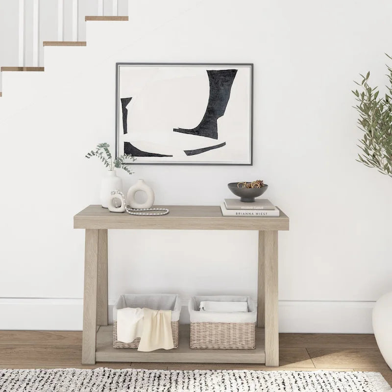 Plank and Beam Tavolo Consolle Classico con Mensola - 46