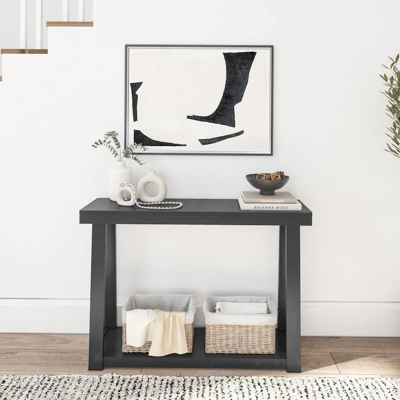 Plank and Beam Tavolo Consolle Classico con Mensola - 46