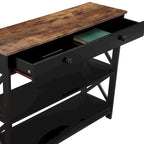 Convenience Concepts Tavolo Consolle Oxford a 1 Cassetto con Ripiani