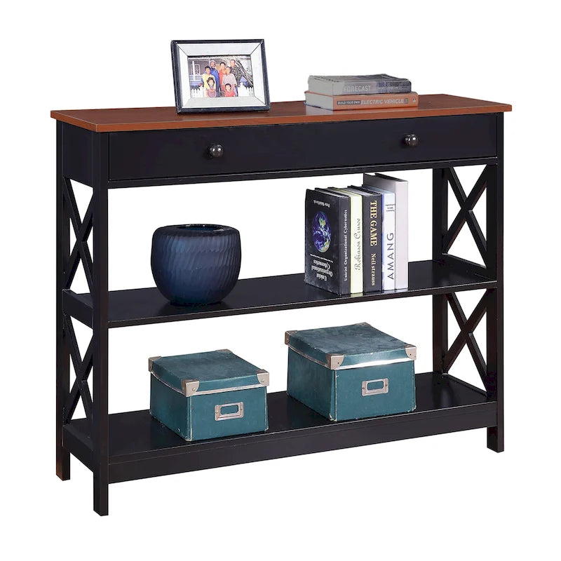 Convenience Concepts Tavolo Consolle Oxford a 1 Cassetto con Ripiani