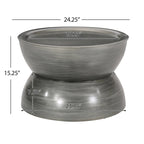 Tavolino da caffè Minkler Iron Hourglass di Christopher Knight Home