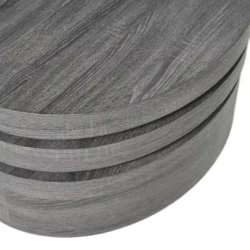 Tavolino da Caffè Ovale Carson Mod Girevole in Legno di Christopher Knight Home