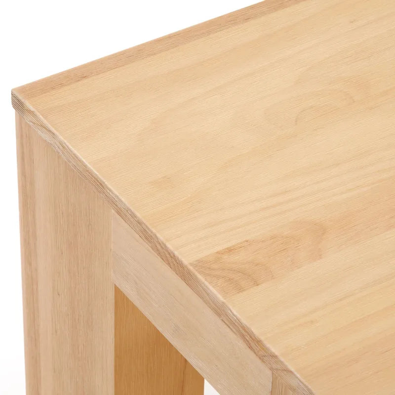 Table basse rectangulaire moderne avec étagère Plank and Beam