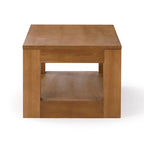 Table basse rectangulaire moderne avec étagère Plank and Beam