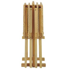 Set di 5 tavolini vassoio tradizionali in legno massello Laflin di Porch & Den
