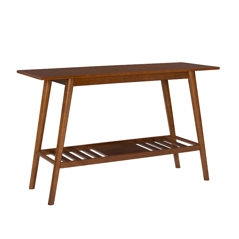 Table console Meade, style moderne du milieu du siècle