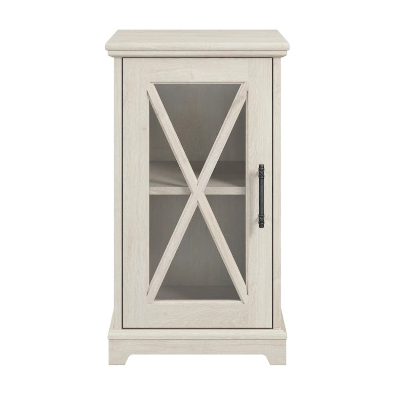 Tavolino Lennox Small Farmhouse con contenitore di Bush Furniture