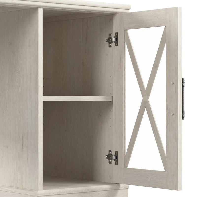 Tavolino Lennox Small Farmhouse con contenitore di Bush Furniture
