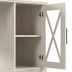Tavolino Lennox Small Farmhouse con contenitore di Bush Furniture