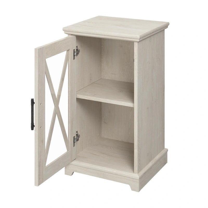 Tavolino Lennox Small Farmhouse con contenitore di Bush Furniture