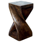Sgabello Haussmann Original Wood Twist 10 X 10 X 18 pollici, olio color moka - 10 x 10 x 18