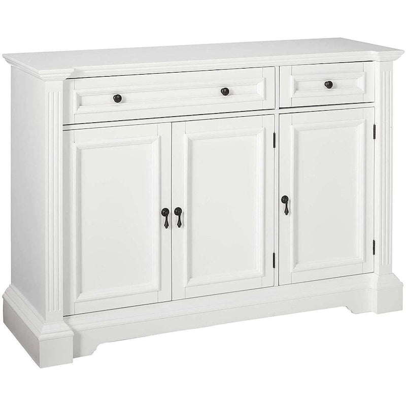 Credenza bianca con buffet a ribalta