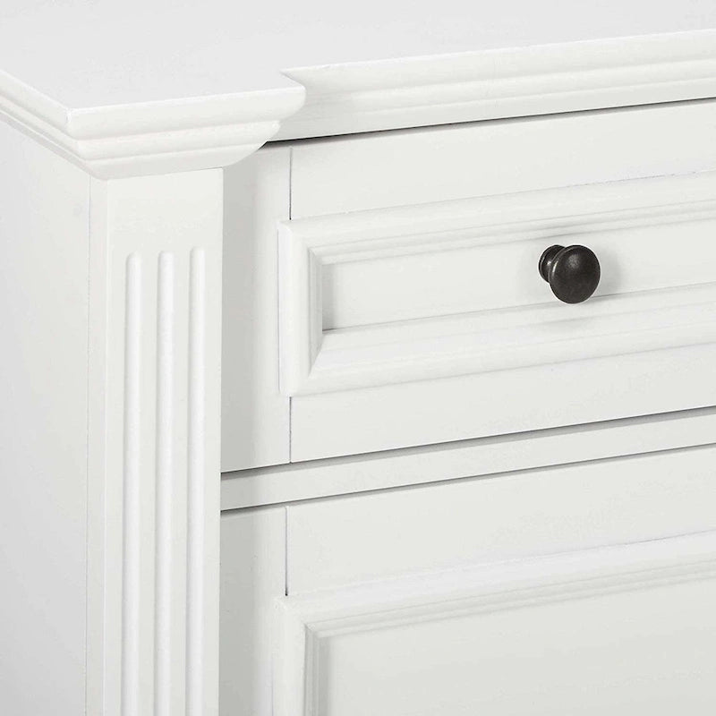 Credenza bianca con buffet a ribalta