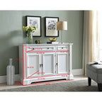Credenza bianca con buffet a ribalta