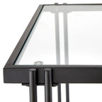 Tavolino con Struttura in Metallo e Vetro Folio Lifestorey