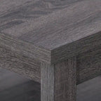 Hollywood Side Table with Shelf, Dark Grey