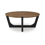 Signature Design by Ashley Hanneforth Table basse marron/noir - 111,76 cm (L) x 111,76 cm (P) x 48,26 cm (H)