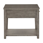 Tavolino con ripiano Coober Antique Grey Finish Grigio Cemento Fibra di iNSPIRE Q Modern