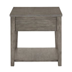 Tavolino con ripiano Coober Antique Grey Finish Grigio Cemento Fibra di iNSPIRE Q Modern