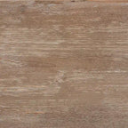 Consolle Silas moderna industriale con 2 cassetti in legno marrone naturale e metallo nero