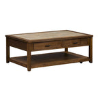 Set da 3 Pezzi Mesa Valley Tobacco (1 Tavolino da Caffè, 2 Tavolini Laterali)
