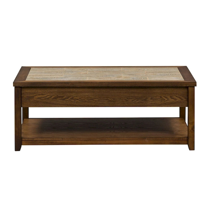 Set da 3 Pezzi Mesa Valley Tobacco (1 Tavolino da Caffè, 2 Tavolini Laterali)