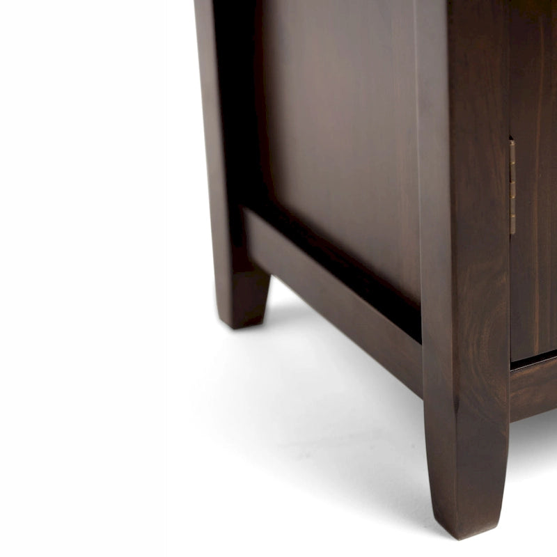 WYNDENHALL Portland Mobiletto contenitore di medie dimensioni, transizionale, in LEGNO MASSELLO, larghezza 40 pollici, colore marrone mogano - 40w x 16.9d x 44h