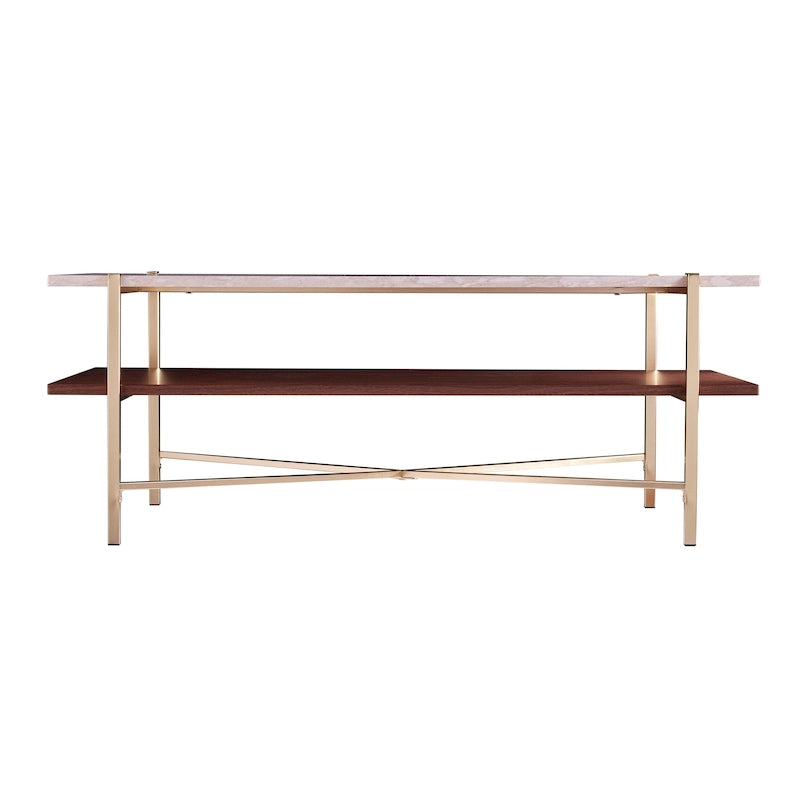 Table basse rectangulaire Aldea avec rangement SEI Furniture
