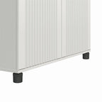 Avenue Greene Baldwin Armoire de rangement à 2 portes cannelées, largeur 36 po, blanc