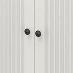 Avenue Greene Baldwin Armoire de rangement à 2 portes cannelées, largeur 36 po, blanc