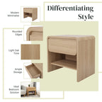 Table d'appoint/de bout Delmare KD avec 1 tiroir