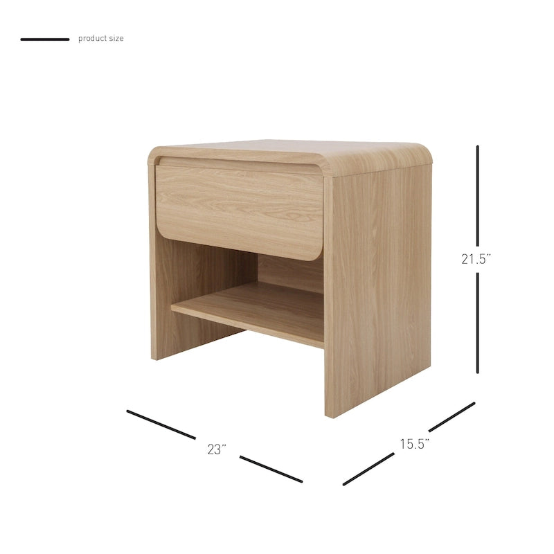 Table d'appoint/de bout Delmare KD avec 1 tiroir