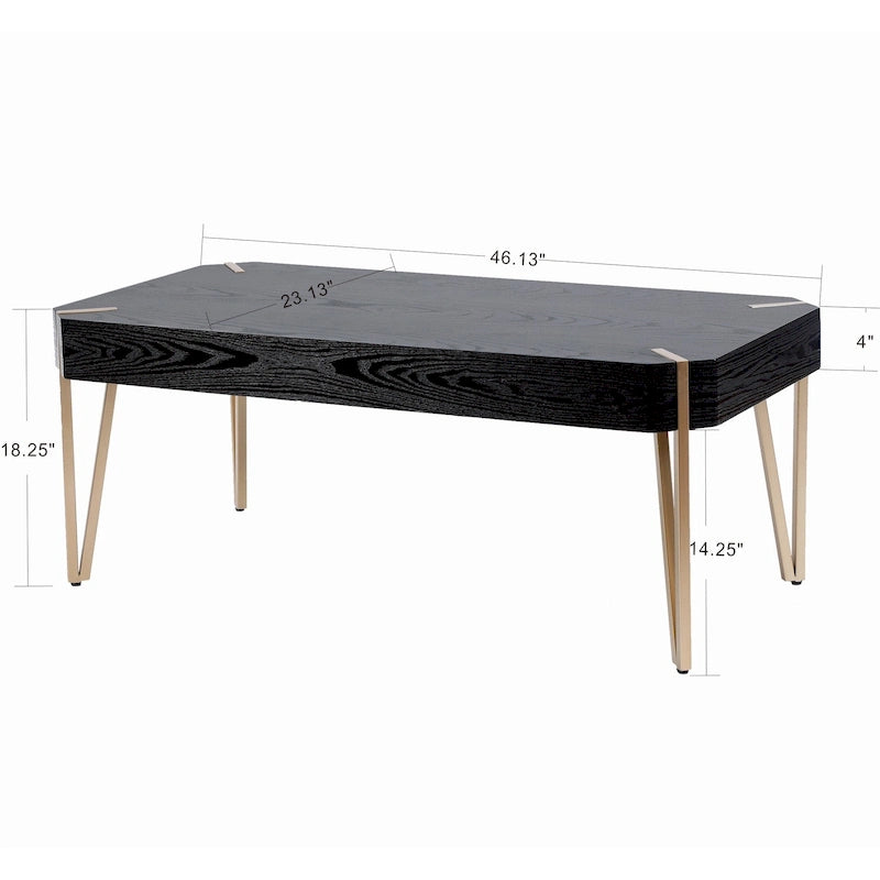 Tavolino da caffè Carson Carrington Tammsberg in legno e metallo - 46,13 L