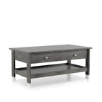 Tavolino da caffè Aranda Rustic Grey da 43 pollici in legno con 1 ripiano di Furniture of America