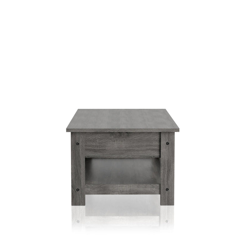 Tavolino da caffè Aranda Rustic Grey da 43 pollici in legno con 1 ripiano di Furniture of America