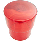 Tavolino d'appoggio moderno in vetro - Trasparente o Rosso - Roche River Decor