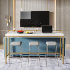 Table console extra longue de 70,9 po, table étroite pour entrée derrière le canapé