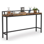 Table console extra longue de 70,9 po, table étroite pour entrée derrière le canapé