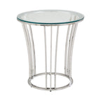 Cottbus Chrome Finish Coffee Table with Glass Top by iNSPIRE Q Bold