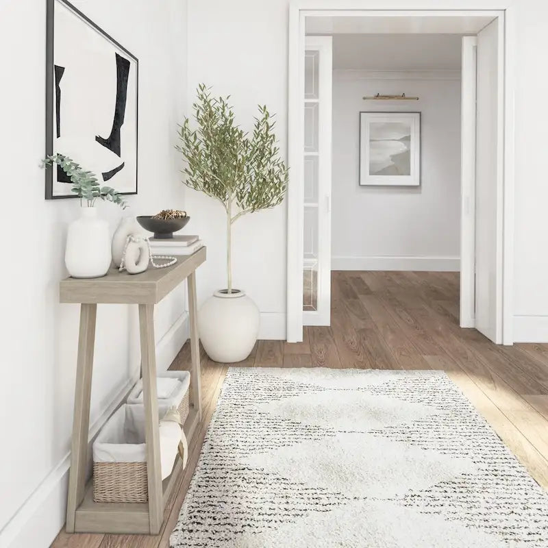 Console da tavolo classica Plank and Beam con ripiano - 36