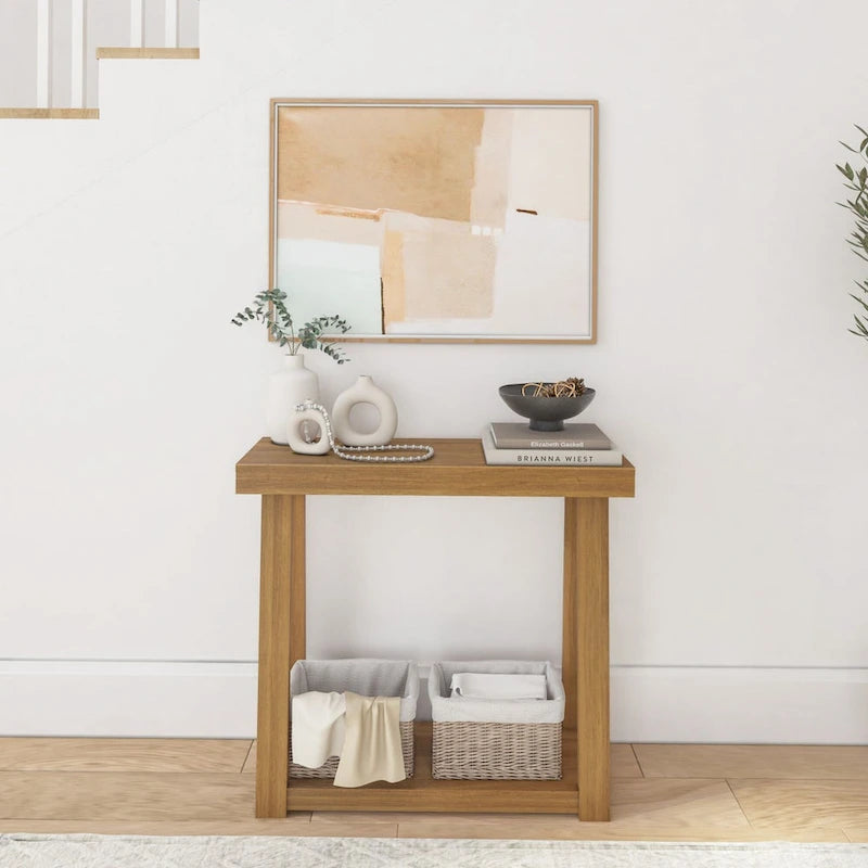 Console da tavolo classica Plank and Beam con ripiano - 36