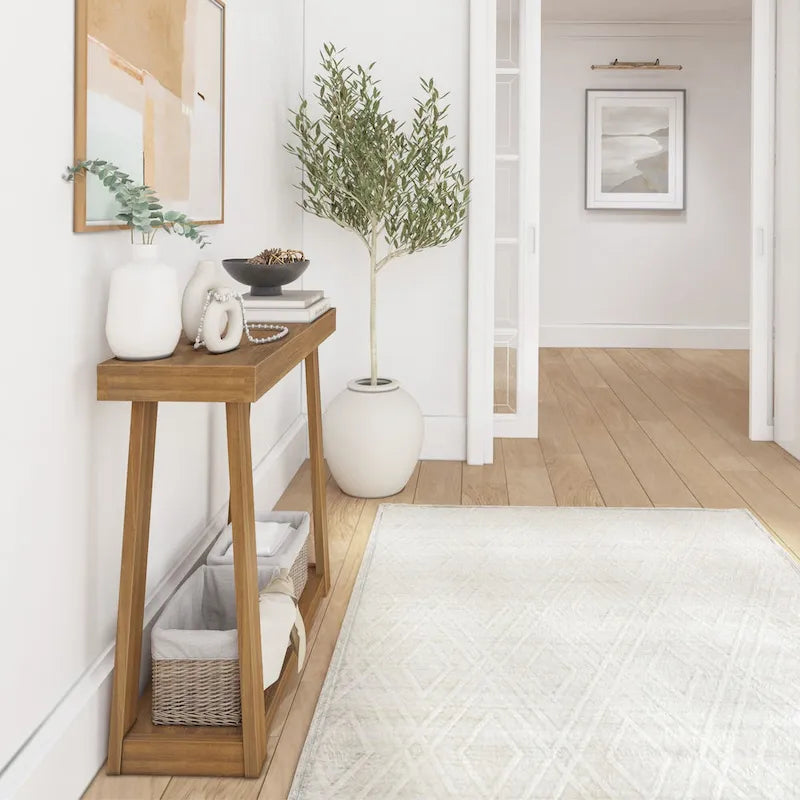 Console da tavolo classica Plank and Beam con ripiano - 36