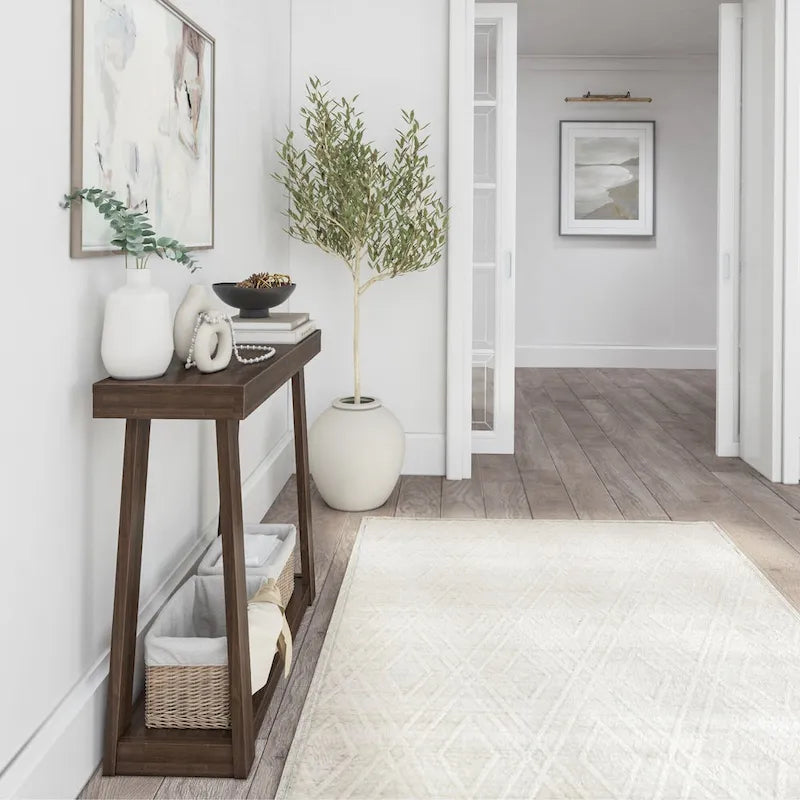 Console da tavolo classica Plank and Beam con ripiano - 36