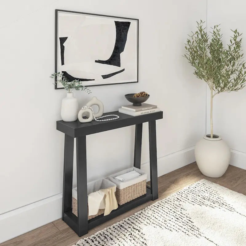 Console da tavolo classica Plank and Beam con ripiano - 36