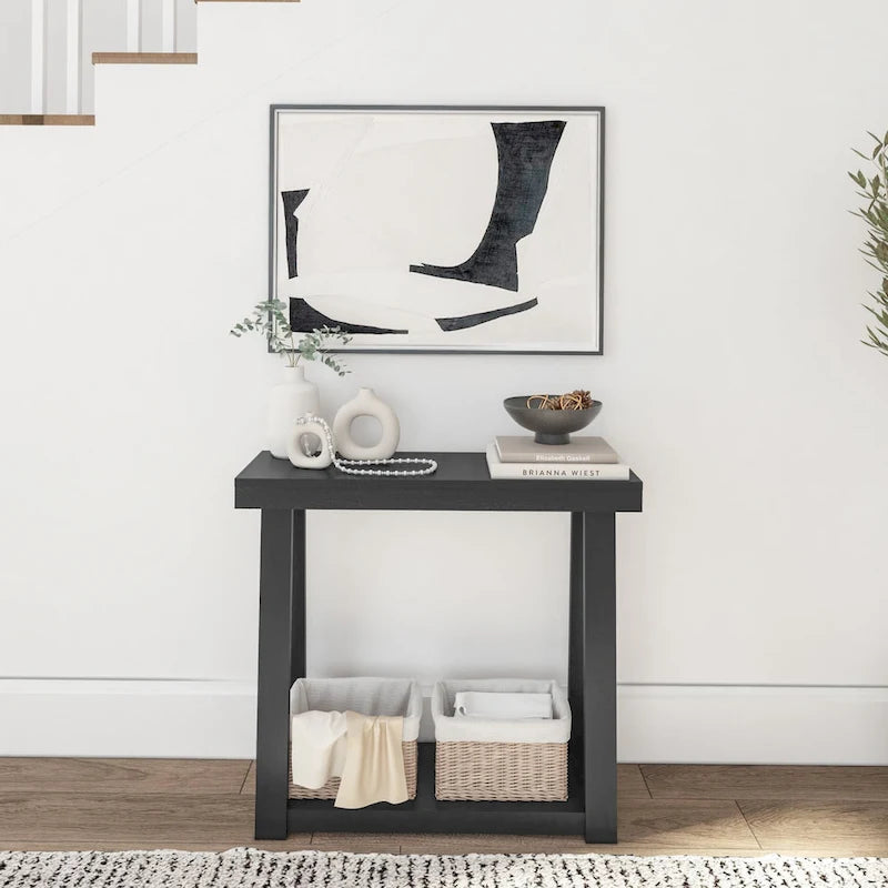 Console da tavolo classica Plank and Beam con ripiano - 36