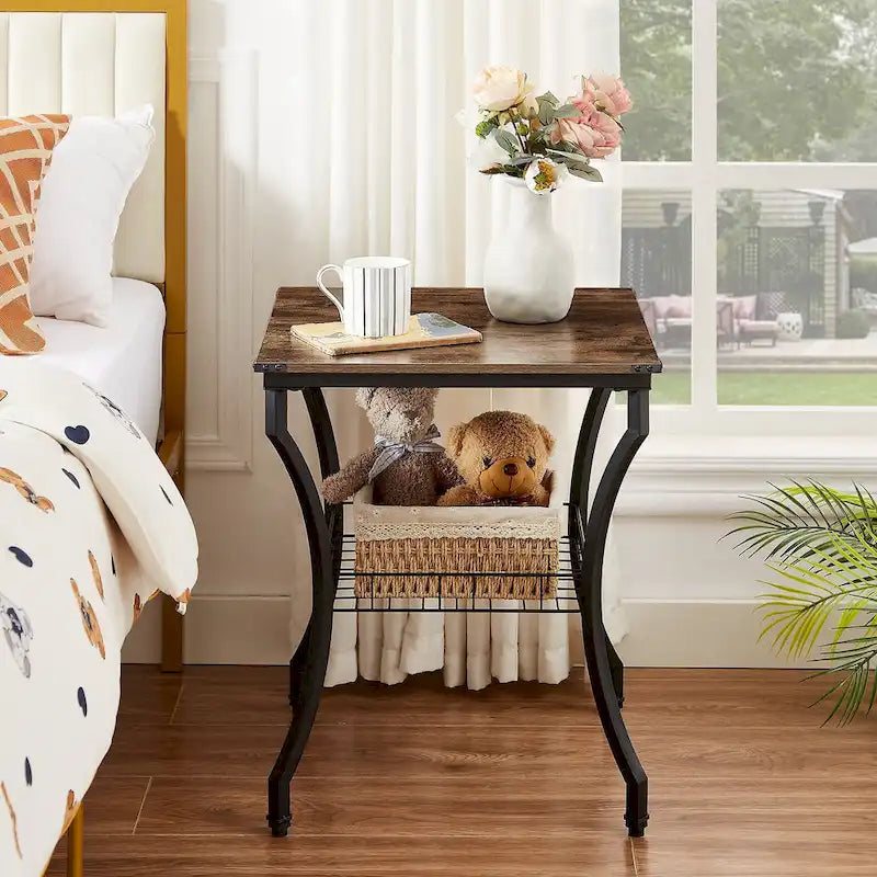 3-Piece Occasional Coffee Table Set, Vintage Living Room Set with 2 End Table