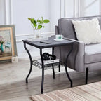3-Piece Occasional Coffee Table Set, Vintage Living Room Set with 2 End Table
