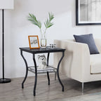 3-Piece Occasional Coffee Table Set, Vintage Living Room Set with 2 End Table